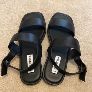 Steve Madden black sandals
